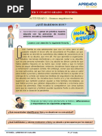 I EXPERIENCIA DE APRENDIZAJE - ACT 2 - 3° y 4° GRADO