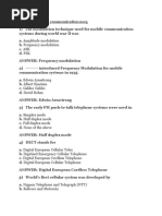 Wireless Mobile Communication MCQ