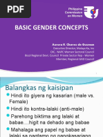 Session 1 Basic Gender Concepts