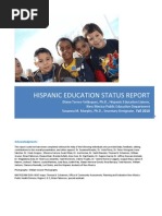 Hispanic Education Status Report Narrative Only 3.11