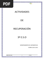 Actividades: Departamento de Matemáticas CURSO 2.012-2.013