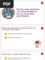 Pautas para Registrar Tus Fichas Producto en Los Catalogos Electronicos