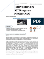 PROMOVEMOS UN VOTO Seguro e INFORMADO - 1ero y 2do