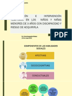 Estimulación e Intervención Temprana en Los Niños y Niñas Menores de 3 Años Con Discapacidad y Riesgo de Adquirirla.