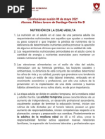 CONCLUSION 1 Nutrición en La Edad Adulta