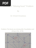 Solution of "Missing Facet" Problem: by Dr. Vineet Srivastava