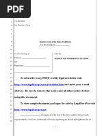 Sample Request For Statement of Decision For California