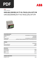 Uvd 220/250ve1/6-T7-X1-T8-E1.2/6.2-Xt7/m