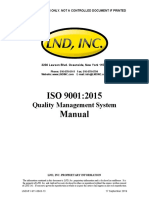 ISO 9001:2015 Manual: Quality Management System