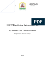 Quilibrium Flash Separator Test: By: Mohamed Abbas / Mohammad Ahmed Supervisor: Hawraa Zanky