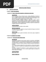 Especificaciones Técnicas Muro de Contencion