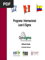 Programa Internacional Lean 6 Sigma