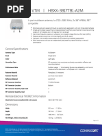 Hbxx-3817Tb1-Vtm - Hbxx-3817Tb1-A2M: 4-Port Multibeam Antenna, 4X 1710-2180 MHZ, 2X 38° HPBW, Ret Compatible