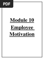 Employee Motivation