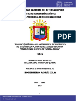 Abastecimeinto Demagua PDF Una Puno