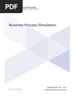 Business Process Simulation: Module Guide 2016 - 2017 International Business School