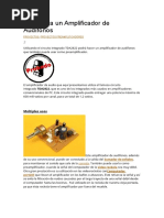 Construya Un Amplificador de Audífonos