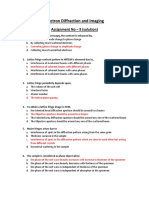 Electron Diffraction and Imaging: Assignment No - 9 (Solution)