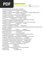 Summative Test in SCIENCE V Name: - Date: - Grade and Section: - Score