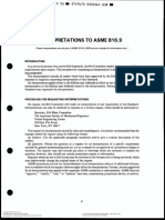 ASME B16.9 (1992) INTERPRETATIONS - Factory-Made Wrought Buttwelding Fittings