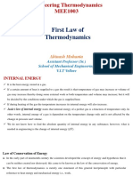 FALLSEM2020-21 MEE1003 TH VL2020210103023 Reference Material I 29-Jul-2020 First Law of Thermodynamics - I