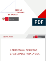 Ejes Temáticos de Drogas y Matriz de Indicadores Sesiones