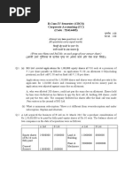 Corporate Accounting (CC) (Code: 52414403) : Assignment