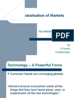 Globalisation of Markets