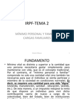 Irpf Minimo Vital y Cargas Familiares