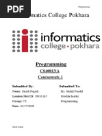 Informatics College Pokhara: Programming