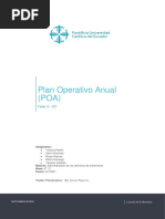 Plan Operativo Anual (POA) - G7