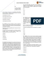 Unidades de Medidas Lista de Exercicios Matematica ENEM