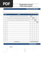 Plantilla Matriz de Vester