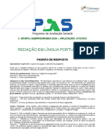 PAS - 20 - 1 - Padrão de Resposta - Redação