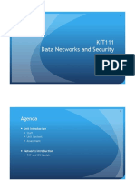 KIT111 Data Networks and Security