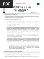 Historia de La Psicologia