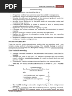 Variable Costing Final Input