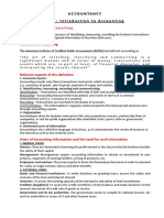 Accountancy Notes Ch.1 Introduction To Accounting