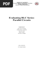 Evaluating RLC Series-Parallel Circuits Group 3