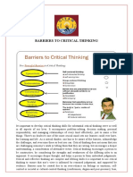 Critical Thinking Barriers