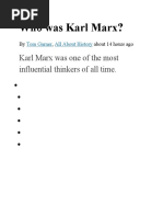 Who Was Karl Marx