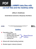 Building LAMMPS Data Files With Car/mdf Files and The Msi2lmp Utility