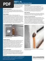 HDG Datasheet 16 - Staining and Discolouration of Hot Dip Galvanized Steel