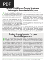 ADM and LG Chem To Develop Sustainable Technology For Superabsorbent Polymers