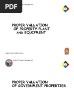 Proper Valuation of Property Plant Equipment: Module VI. Disposal Management