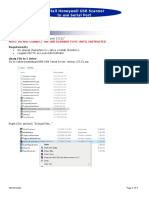 Install Honeywell USB Scanner To Use Serial Port Real-Time System