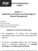 Disaster Management 3150913: Applications of Science and Technology For Disaster Management