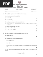 Pure Mathematics 1 Class Test