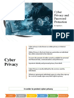 Cyber Privacy and Password Protection