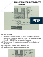 Irregular Section of Beams Reinforced For Tension